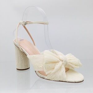 Loeffler Randall Camellia- Pearl Broderie- Women’s Heel Sandals 8.5 B